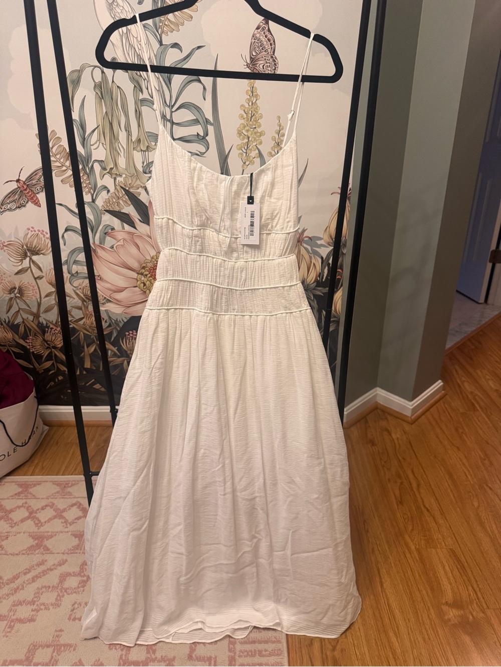 Astr White Spaghetti-Strap Maxi Dress andrina dress